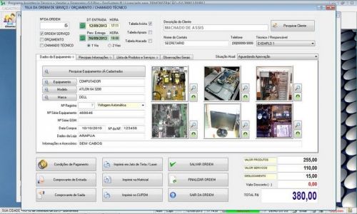 Sistema Ordem de Serviço Assistência Técnica Vendas e Financeiro v5.0 - Fpqsystem 660159