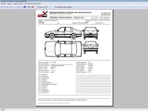 Sistema Ordem de Serviço para Oficina Mecânica com Check List Vendas Estoque e Financeiro v5.0 Plus - Fpqsystem 660373