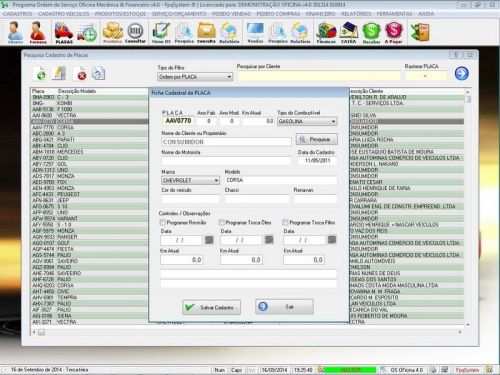 Sistema Ordem de Serviço para Oficina Mecânica com Vendas Estoque e Financeiro v4.0 - Fpqsystem 660401