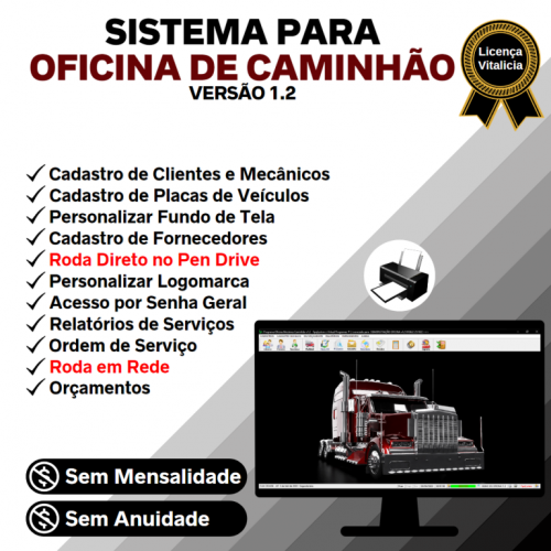 Sistema Ordem de Serviço para Oficina Mecânica de Caminhão v1.2 - Fpqsystem 660816