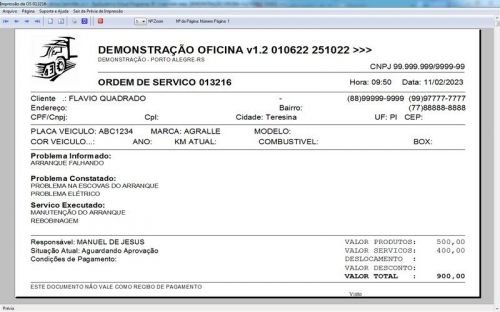 Sistema Ordem de Serviço para Oficina Mecânica de Caminhão v1.2 - Fpqsystem 660820