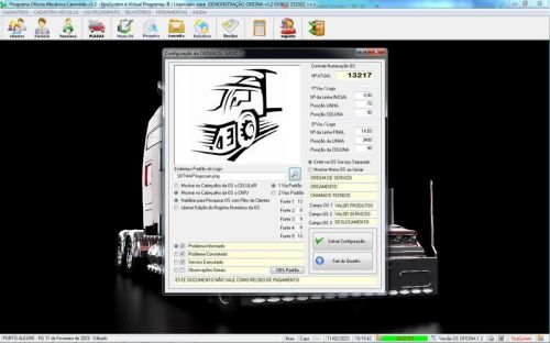 Sistema Ordem de Serviço para Oficina Mecânica de Caminhão v1.2 - Fpqsystem 660827