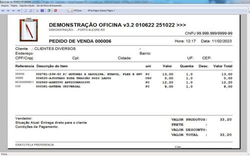 Sistema Ordem de Serviço para Oficina Mecânica de Caminhão v3.2 - Fpqsystem 661257