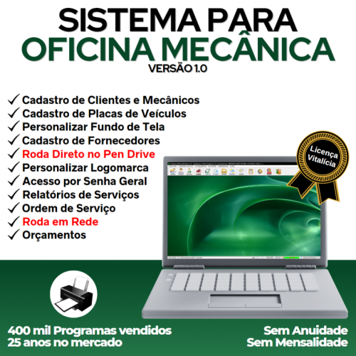 Sistema Ordem de Serviço para Oficina Mecânica v1.0 - Fpqsystem 660499