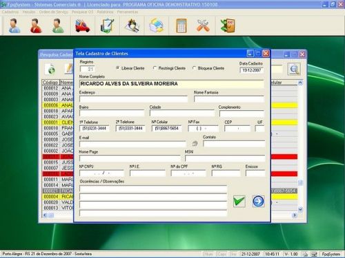 Sistema Ordem de Serviço para Oficina Mecânica v1.0 - Fpqsystem 660507