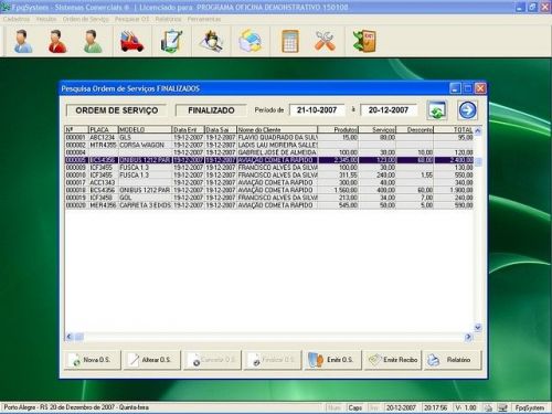 Sistema Ordem de Serviço para Oficina Mecânica v1.0 - Fpqsystem 660517