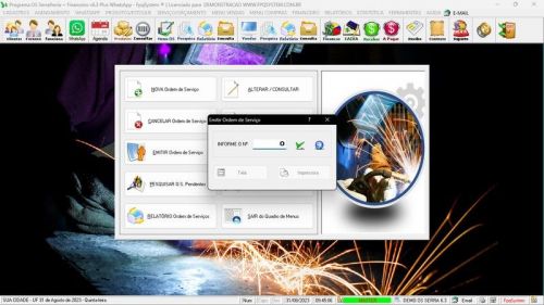 Sistema Ordem de Serviço Serralheria  Vendas  Financeiro v6.3 Whatsapp - Fpqsystem 682468