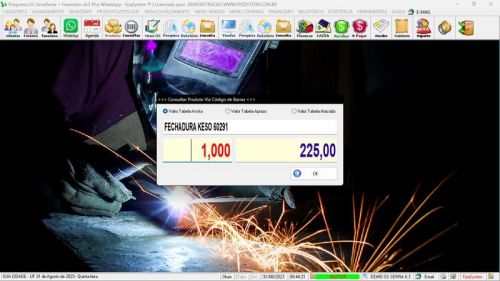 Sistema Ordem de Serviço Serralheria  Vendas  Financeiro v6.3 Whatsapp - Fpqsystem 682475