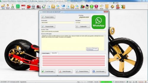 Sistema Os Oficina Mecânica com Moto Check List Vendas Estoque e Financeiro v7.1 Plus  Whatsapp via Os - Fpqsystem 660848