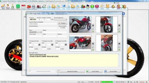 Sistema Os Oficina Mecânica com Moto Check List Vendas Estoque e Financeiro v7.1 Plus  Whatsapp via Os - Fpqsystem 660856