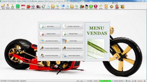 Sistema Os Oficina Mecânica com Moto Check List Vendas Estoque e Financeiro v7.1 Plus  Whatsapp via Os - Fpqsystem 660864