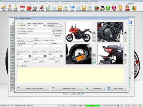 Sistema Os Oficina Mecânica Moto com Check List Vendas Estoque e Financeiro v6.1 Plus  Whatsapp - Fpqsystem 660913