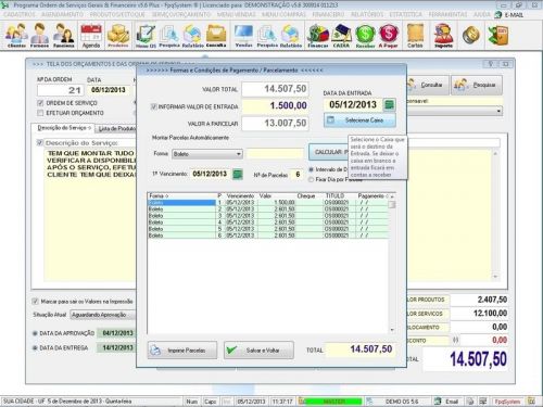 Sistema Os Serviços Diversos com Vendas Financeiro e Estatísticas v5.6 Plus - Fpqsystem 664442
