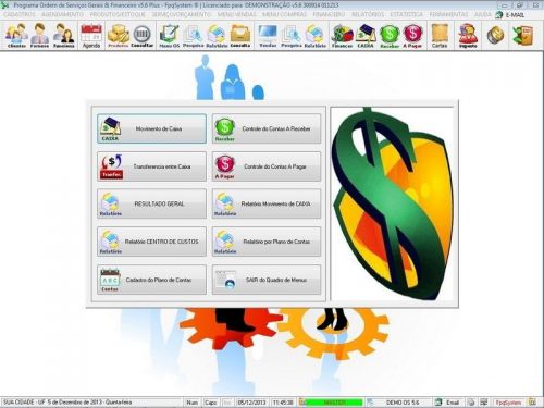 Sistema Os Serviços Diversos com Vendas Financeiro e Estatísticas v5.6 Plus - Fpqsystem 664445