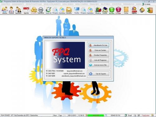 Sistema Os Serviços Diversos com Vendas Financeiro e Estatísticas v5.6 Plus - Fpqsystem 664454