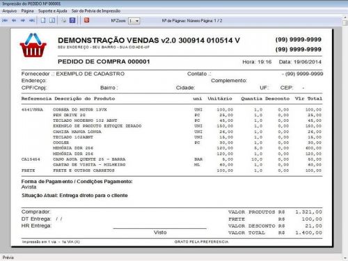 Sistema para Floricultura com Controle de Estoque Pedido de Vendas e Financeiro v2.0 - Fpqsystem 662292