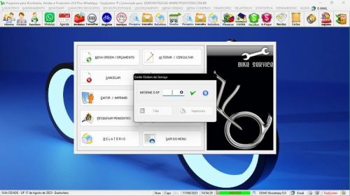 Sistema para Loja de Bicicletaria com Serviços Vendas Estoque e Financeiro v5.0 Plus Whatsapp - Fpqsystem 682075