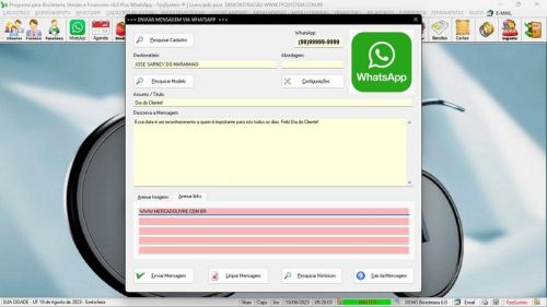 Sistema para Loja de Bicicletaria com Serviços Vendas Estoque e Financeiro v6.0 Plus Whatsapp - Fpqsystem 682123