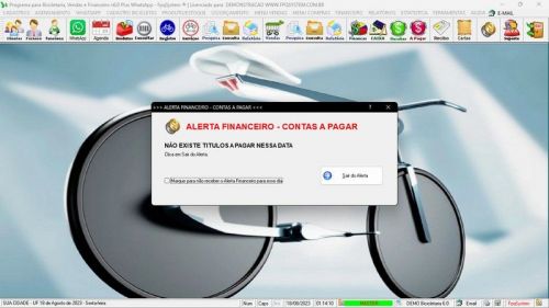Sistema para Loja de Bicicletaria com Serviços Vendas Estoque e Financeiro v6.0 Plus Whatsapp - Fpqsystem 682127