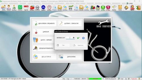 Sistema para Loja de Bicicletaria com Serviços Vendas Estoque e Financeiro v6.0 Plus Whatsapp - Fpqsystem 682135