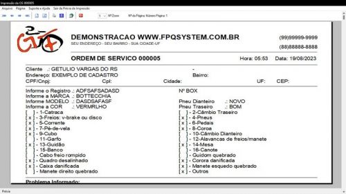 Sistema para Loja de Bicicletaria com Serviços Vendas Estoque e Financeiro v6.0 Plus Whatsapp - Fpqsystem 682138