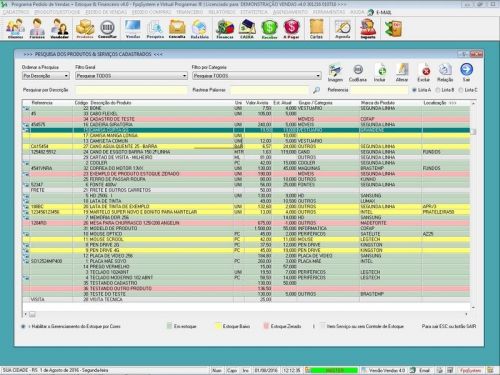 Sistema para Loja de Roupas com Controle de Estoque Pedido de Vendas e Financeiro v4.0 Plus - Fpqsystem 663150