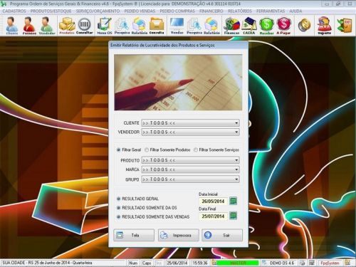 Sistema Para Serviços Gerais e Orçamentos Financeiro V4.6 - Fpqsystem 664709