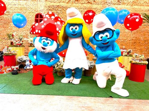 Smurfs cover personagens vivos Festa Infantil 718218