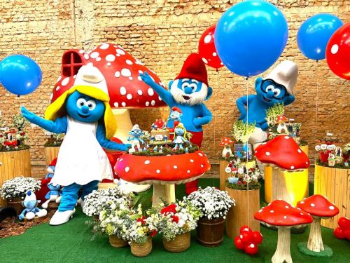 Smurfs cover personagens vivos Festa Infantil 718219