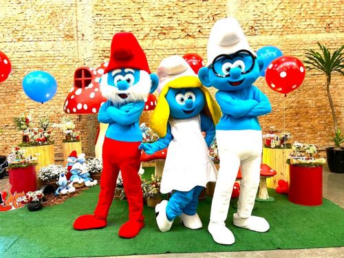 Smurfs cover personagens vivos Festa Infantil 718221