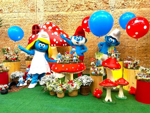 Smurfs cover personagens vivos Festa Infantil 718224