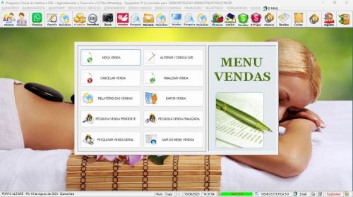 Software Clinica de Estética e Spa Agendamento Vendas e Financeiro v5.0 Plus Whatsapp - Fpqsystem 718988