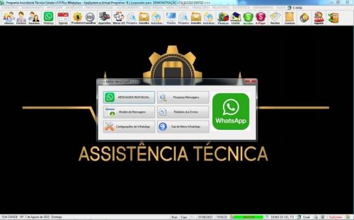 Software Ordem de Serviço Assistência Técnica Celular Vendas Financeiro Estatística v7.0 Plus  Whatsapp - Fpqsystem 660559