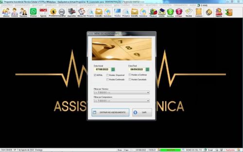 Software Ordem de Serviço Assistência Técnica Celular Vendas Financeiro Estatística v7.0 Plus  Whatsapp - Fpqsystem 660564