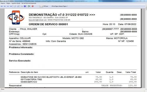 Software Ordem de Serviço Assistência Técnica Celular Vendas Financeiro Estatística v7.0 Plus  Whatsapp - Fpqsystem 660573