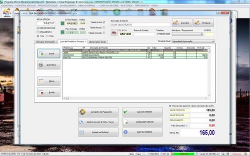 Software Ordem de Serviço para Oficina Mecânica de Caminhão v2.2 - Fpqsystem 661293