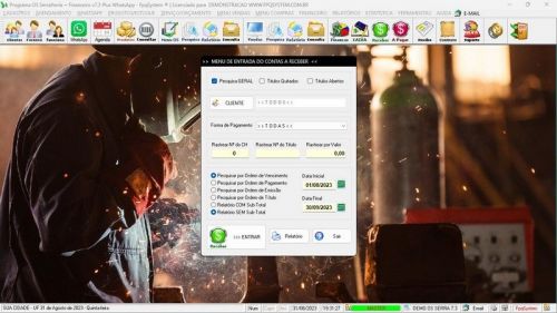 Software Ordem de Serviço Serralheria  Vendas  Financeiro v7.3 Whatsapp - Fpqsystem 682559