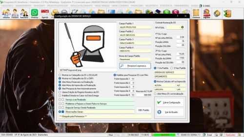 Software Ordem de Serviço Serralheria  Vendas  Financeiro v7.3 Whatsapp - Fpqsystem 682563