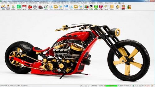 Software Os Oficina Mecânica com Moto Check List Vendas Estoque e Financeiro v7.1 Plus  Whatsapp via Os - Fpqsystem 660866