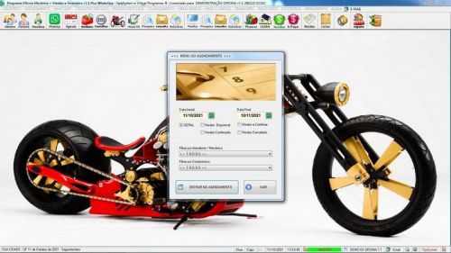 Software Os Oficina Mecânica com Moto Check List Vendas Estoque e Financeiro v7.1 Plus  Whatsapp via Os - Fpqsystem 660876