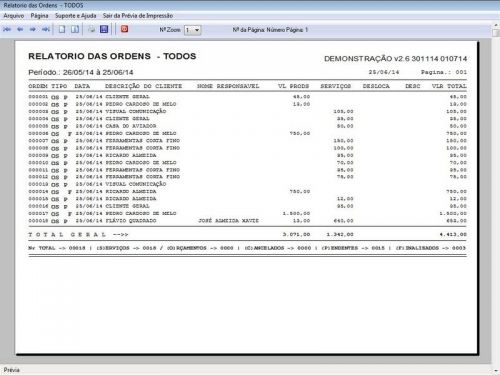 Software para Jardinagem com Ordem de Serviços Gerais Orçamentos e Relatórios v2.6 - Fpqsystem 658846