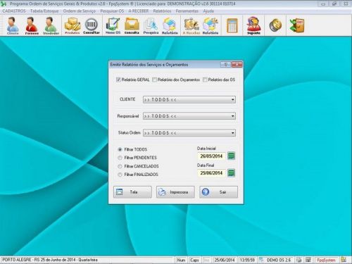 Software para Jardinagem com Ordem de Serviços Gerais Orçamentos e Relatórios v2.6 - Fpqsystem 658848
