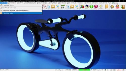 Software para Loja de Bicicletaria com Serviços Vendas Estoque e Financeiro v5.0 Plus Whatsapp - Fpqsystem 682081