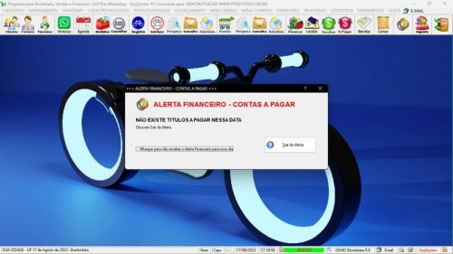 Software para Loja de Bicicletaria com Serviços Vendas Estoque e Financeiro v5.0 Plus Whatsapp - Fpqsystem 682082