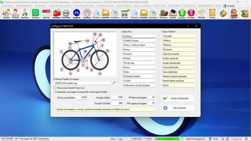 Software para Loja de Bicicletaria com Serviços Vendas Estoque e Financeiro v5.0 Plus Whatsapp - Fpqsystem 682092