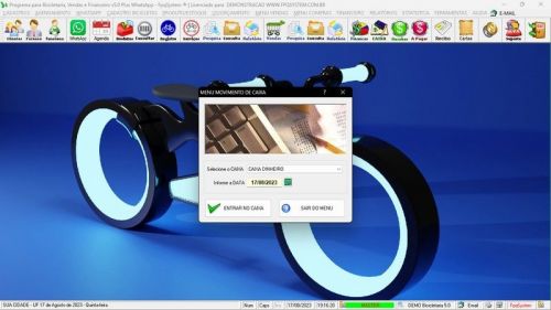 Software para Loja de Bicicletaria com Serviços Vendas Estoque e Financeiro v5.0 Plus Whatsapp - Fpqsystem 682095