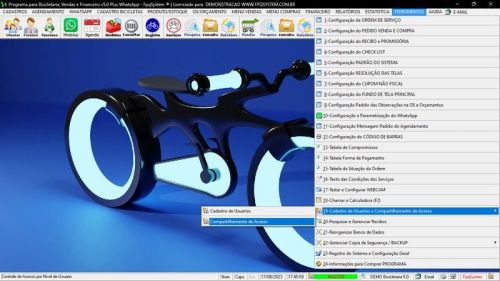 Software para Loja de Bicicletaria com Serviços Vendas Estoque e Financeiro v5.0 Plus Whatsapp - Fpqsystem 682096