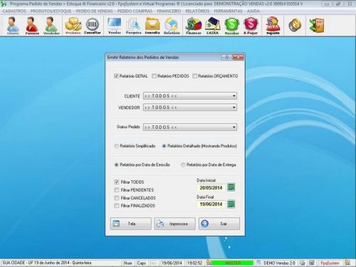 Software para Loja de Moveis com Controle de Estoque Pedido de Vendas e Financeiro v2.0 - Fpqsystem 662181