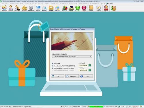 Software para Loja de Moveis com Controle de Estoque Pedido de Vendas e Financeiro v4.0 Plus - Fpqsystem 662873