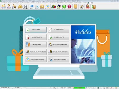 Software para Loja de Moveis com Controle de Estoque Pedido de Vendas e Financeiro v4.0 Plus - Fpqsystem 662880